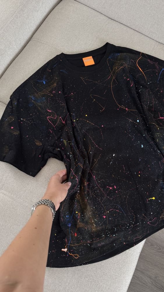 SPLASH ART BLACK T-SHIRT